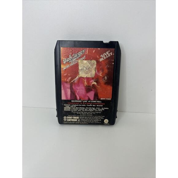 Canada Import: Bob Seger, Live Bullet (8-Track Tape, 1976) Black Cart, Rock - Picture 1 of 7